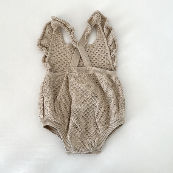H&M Beige Knit Baby Bodysuit - Picture 2 of 2